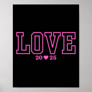 Poster Love 2025 Valentine Fiançailles mariage Mariage Pr