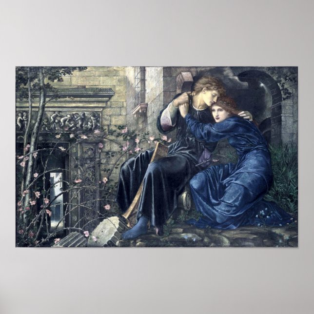 Poster Love Among The Ruins par Burn-Jones (1873) (Devant)