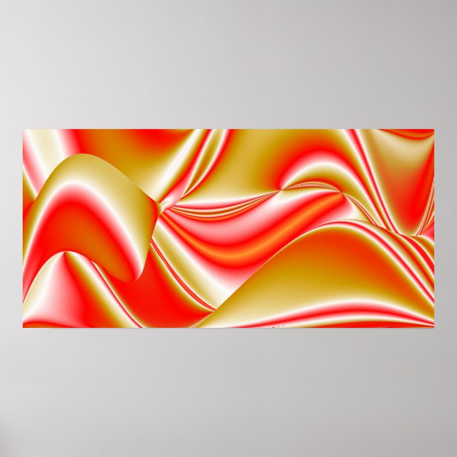 Poster Love and Gold Abstrait 3D Rainbowart (Devant)