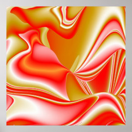 Poster Love and Gold Abstrait 3D Rainbowart