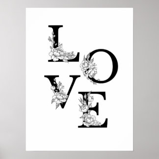 Poster Love Bloom