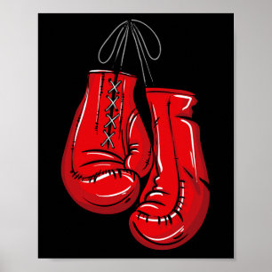 Poster Love Boxing Gants Illustration Cadeaux Boxer Cadea