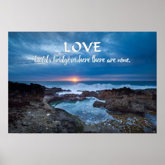 Poster Love Builds Bridges (Devant)