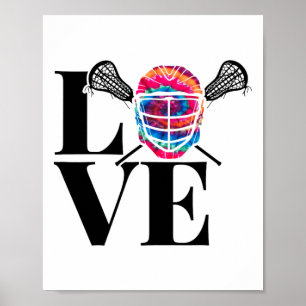 Poster Love Chemise Lacrosse Pour Lacrosse Lecteur Lax