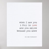 Love citation art typographie Shakespeare