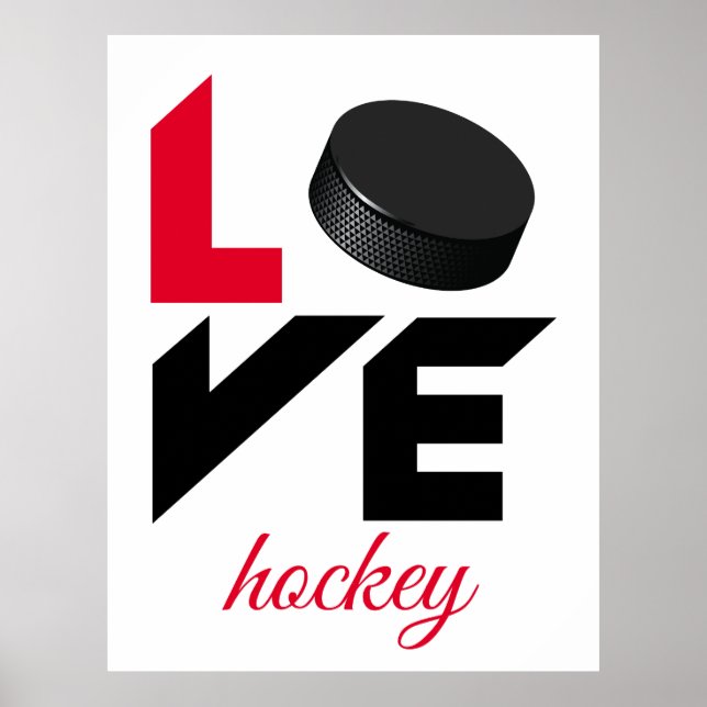Poster Love hockey (Devant)
