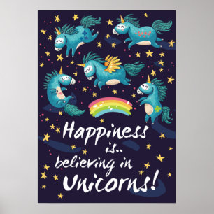Poster Love In Unicorns