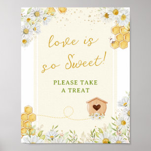 Poster Love is Sweet Prendre un Traitement Bumblebee Ente