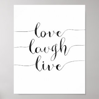 Poster Love Laugh Live