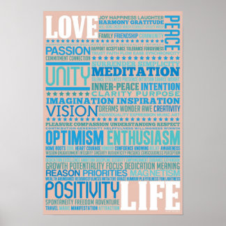 Poster 'Love Life' - Inspirant et Motivant Art Design