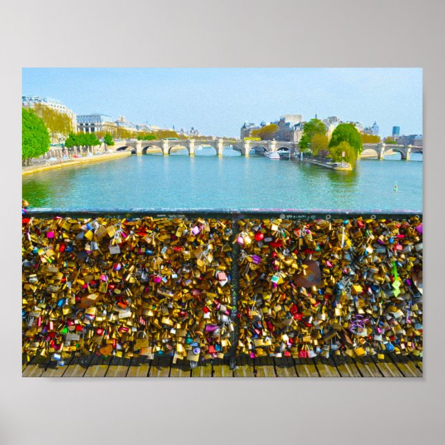 Poster Love Lock Bridge (Devant)