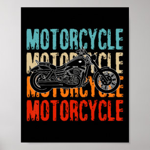 Poster Love Motorcycle Mens Shirt Biker Boys Lover Papa &
