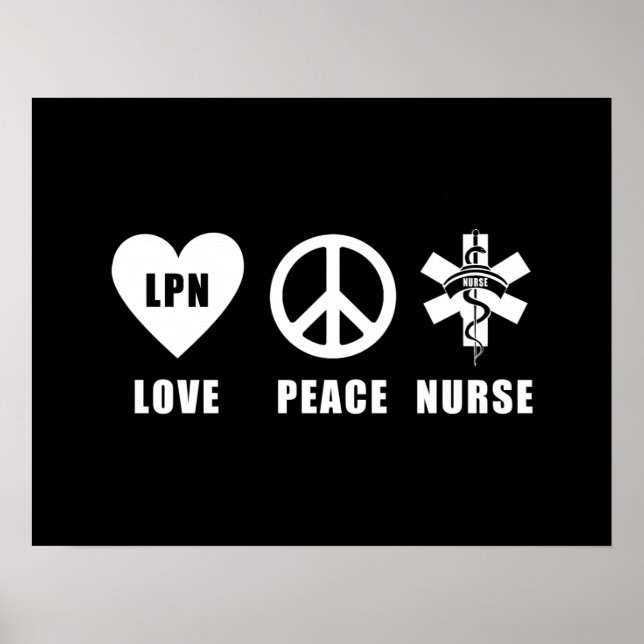 Poster Love Peace LPN (Devant)