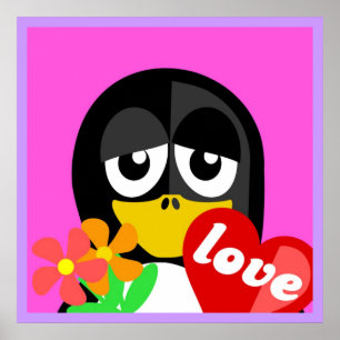 POSTER LOVE PENGUIN