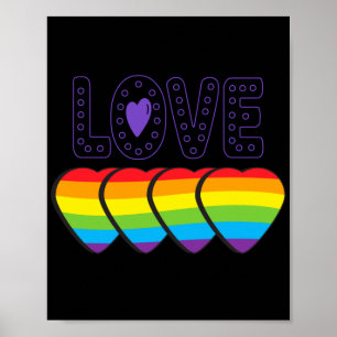 Poster Love Pride. LGBT+Pride. Pride love