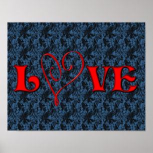 Poster Love Red Heart
