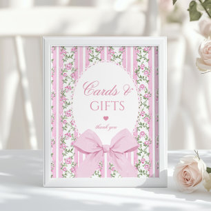 Poster Love Shack Baby Cartes et cadeaux Nœud floral