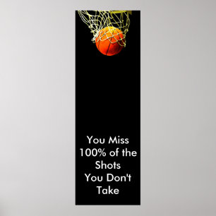 Poster Love Sports Motivational Citation Basketball Poste