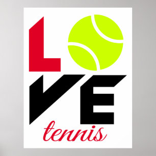 Poster Love tennis