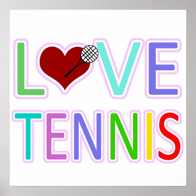 POSTER LOVE TENNIS (Devant)