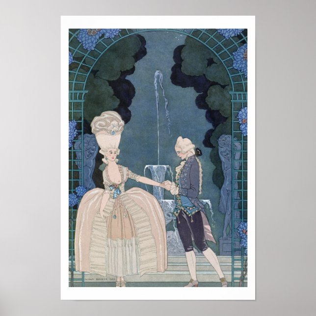 Poster Love under the Fountain, illustration pour 'Fetes  (Devant)