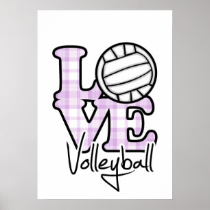 Poster Love Volleyball