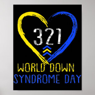 Poster Love World Down Syndrome Awareness Day Love 