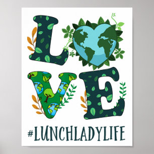 Poster Love World Jour des terres Planet Anniversaire Déj