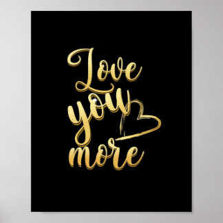 Poster Love You More Soft Modern Style 