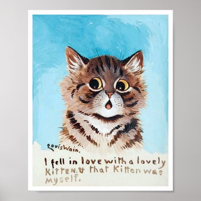 Poster Lovely Kitten, Louis Wain (Devant)