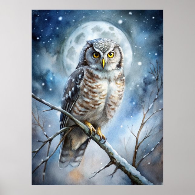 Poster Lovely Owl (Devant)