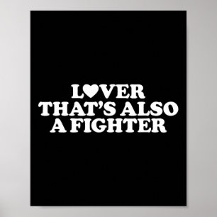 Poster Lover That's also A Fighter - Heart Lovers Gym Mix