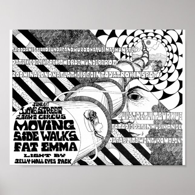 Poster LoveStreetLightCircusflyer Jun6&7'69 (Devant)