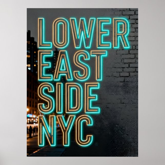 Poster Lower East Side Nyc (Devant)