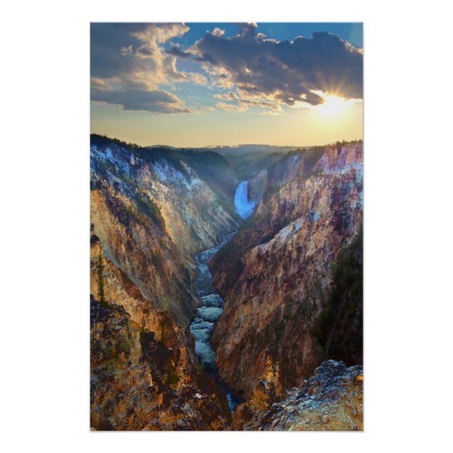 Poster Lower Falls from Artist's Point (Devant)