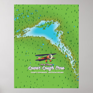 Poster lower lough erne Northern Ireland