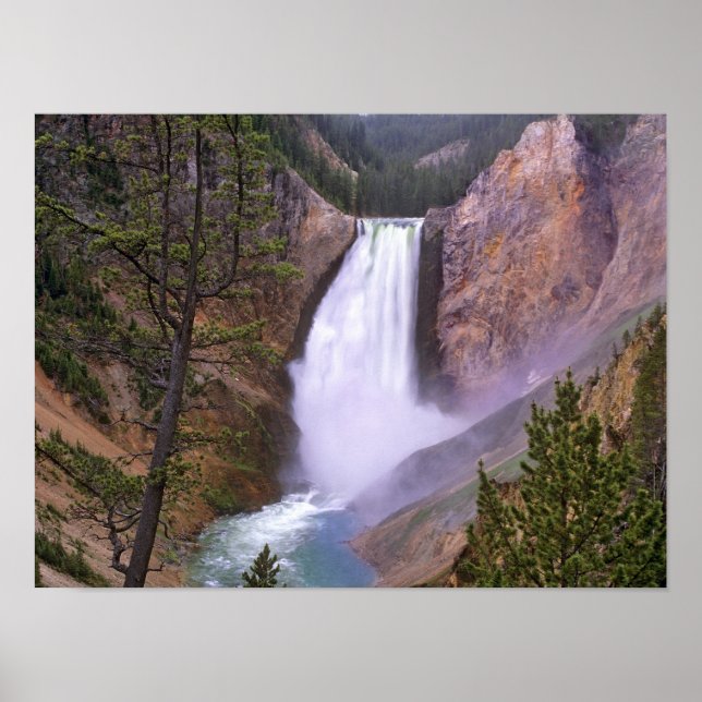 Poster Lower Yellowstone Falls, Grand Canyon de (Devant)