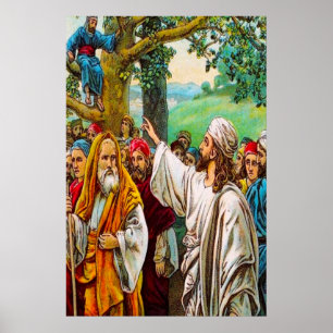 Poster Luc 19:1-10 Jésus économise un collecteur d'impôts