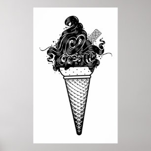 Poster Luca Ionescu "crème glacée "