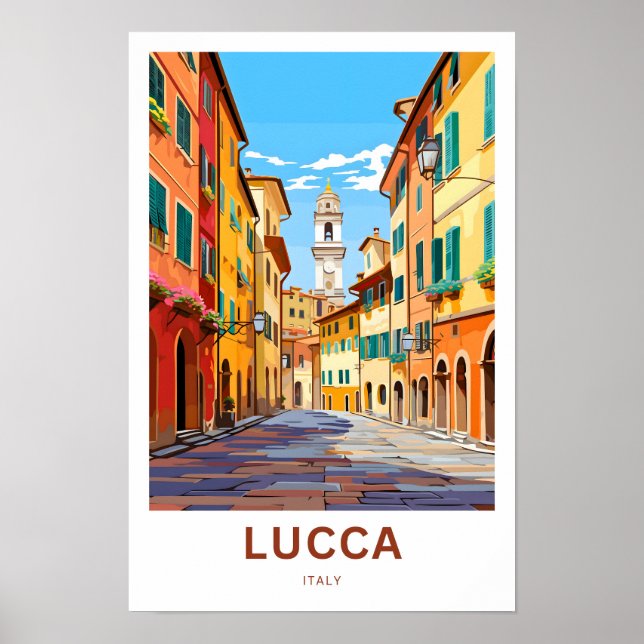 Poster Lucca Italie - Imprimer (Devant)