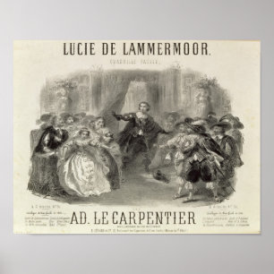 Poster Lucia de Lammermoor' l'opéra