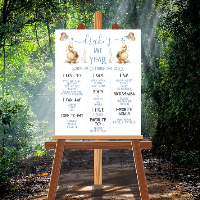 Poster Lucky Canard 1er anniversaire Jalon (Créateur téléchargé)