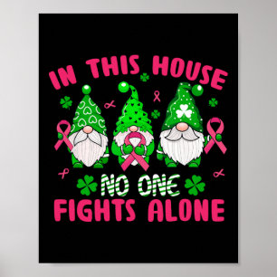 Poster Lucky Clover Breast Cancer Sensibilisation St Patr