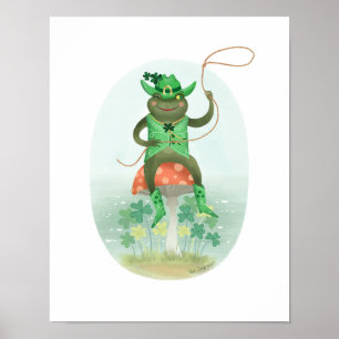 Poster Lucky Cowboy Bullfrog
