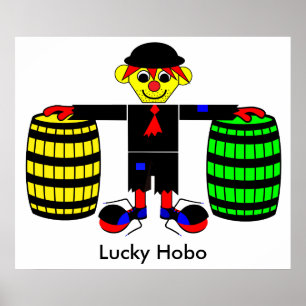 Poster Lucky Hobo - Années folles