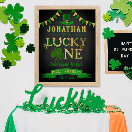 Poster Lucky One St. Patrick's Day 1er anniversaire Bienv