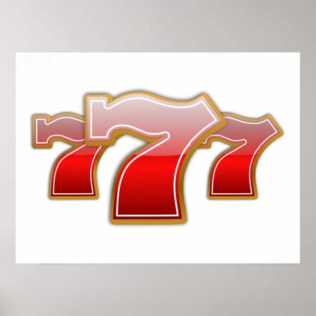 Poster Lucky Sevens - Slot Machine Jackpot (Devant)