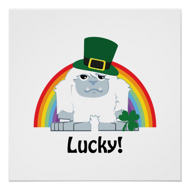 Poster Lucky Yeti Leprechaun (Devant)
