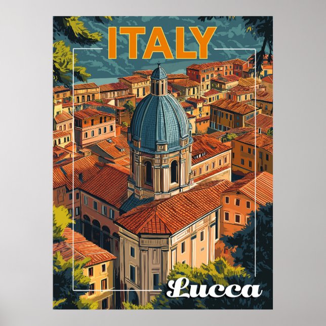 Poster Lucques, Italie (Devant)