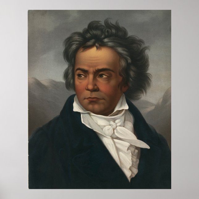 Poster Ludwig van Beethoven (Devant)